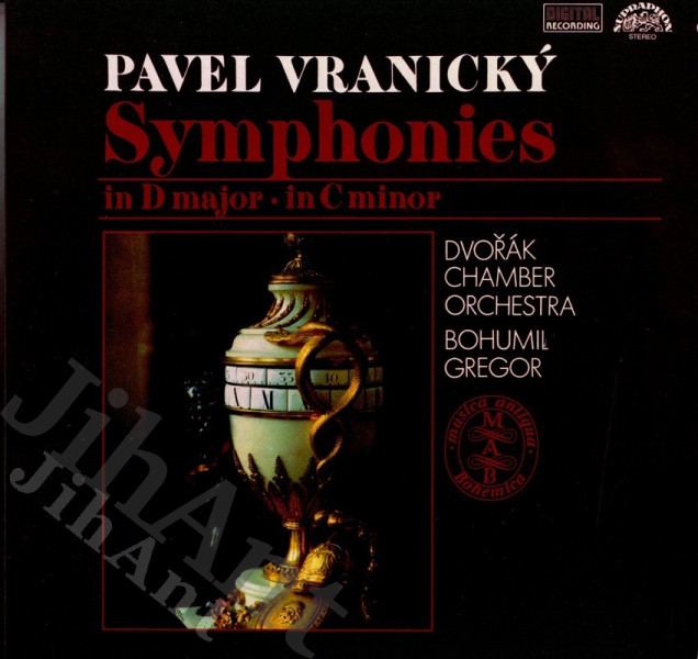 LP -  Pavel Vranický : Dvořák Chamber Orchestra · Bohumil Gregor – Symphonies In D Major · In C Minor