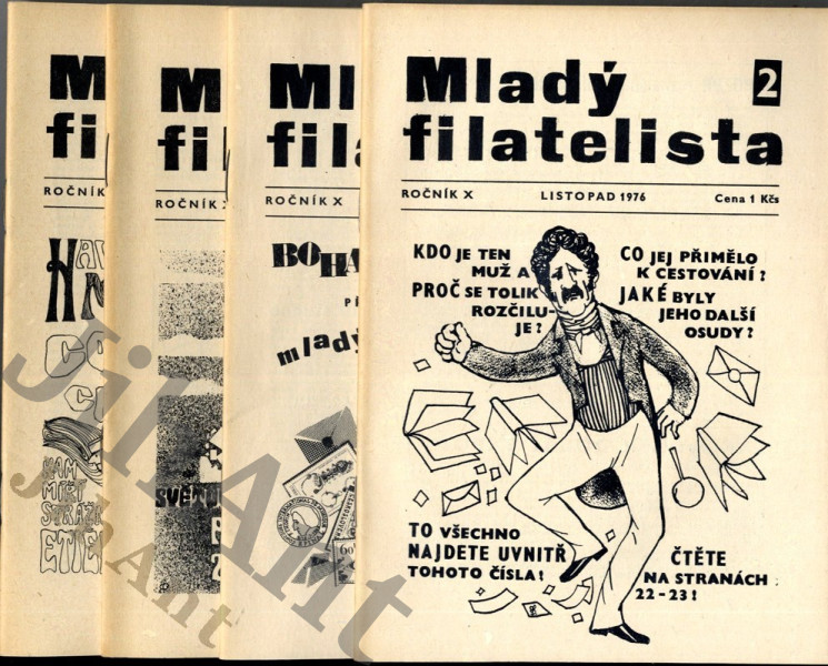 Mladý filatelista - ročník X, čísla 2, 3, 4, 5