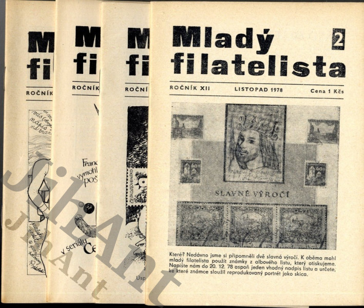 Mladý filatelista - ročník XII, čísla 2, 3, 4, 5