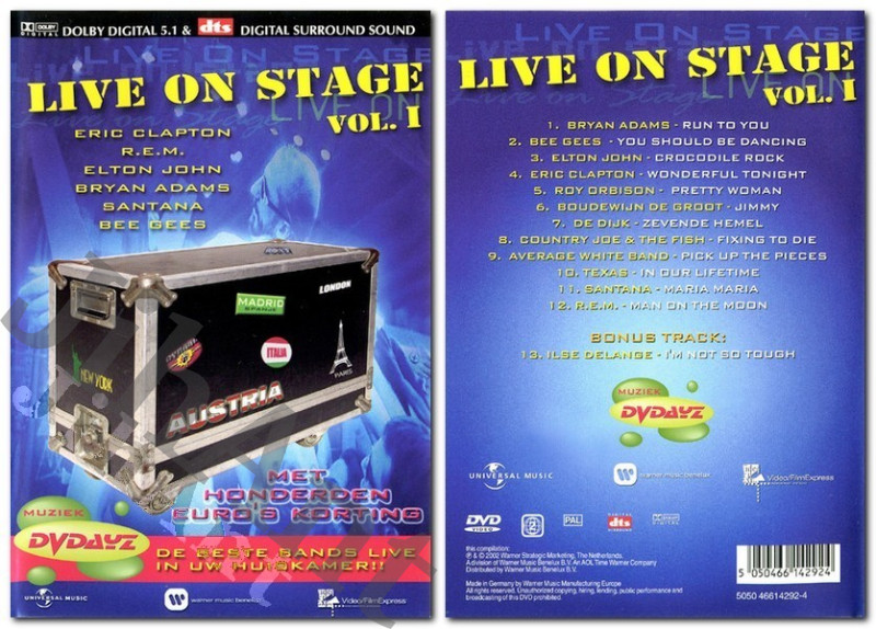 DVD - Various – Live On Stage Vol. 1