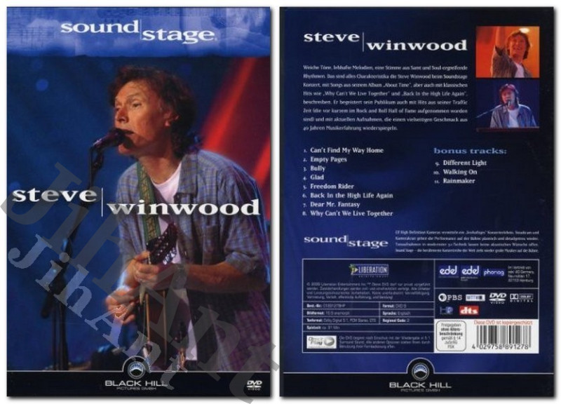 DVD - Steve Winwood – Soundstage