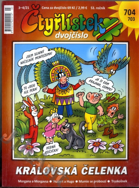 Čtyřlístek dvojčíslo č. 703 - 704 - Královská čelenka
