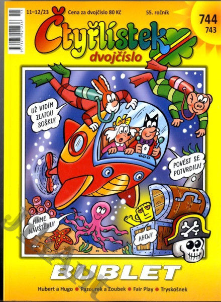 Čtyřlístek dvojčíslo č. 743 - 744 - Bublet