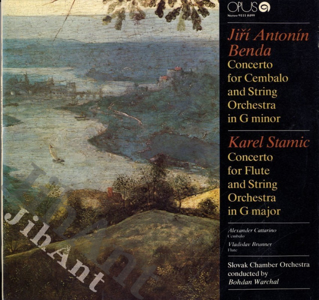 LP - Jiří Antonín Benda - Concerto for Cembalo and String Orchestra in G minor, Karel Stamic -  Concerto for Cembalo and String Orchestra in G major