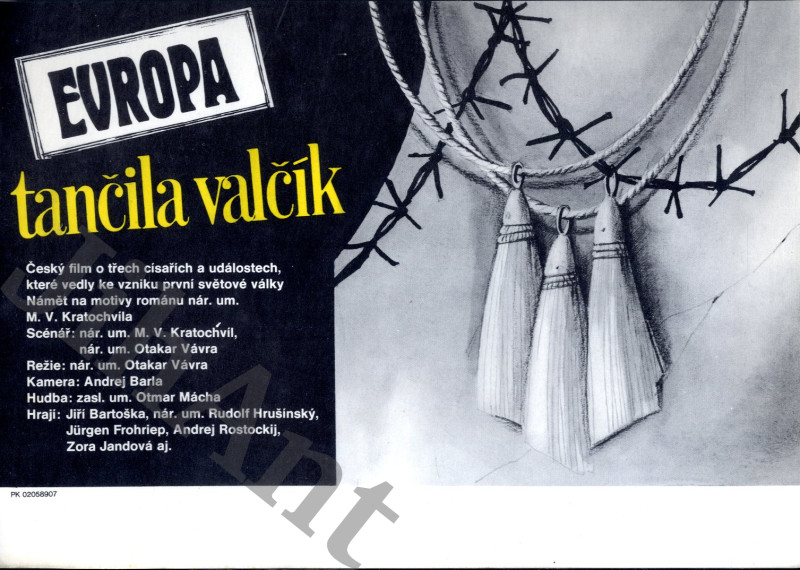 Filmový plakát, slepka - Evropa tančila valčík