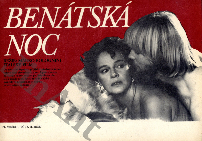 Filmový plakát, slepka - Benátská noc