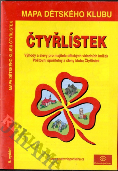 Mapa dětského klubu Čtyřlístek