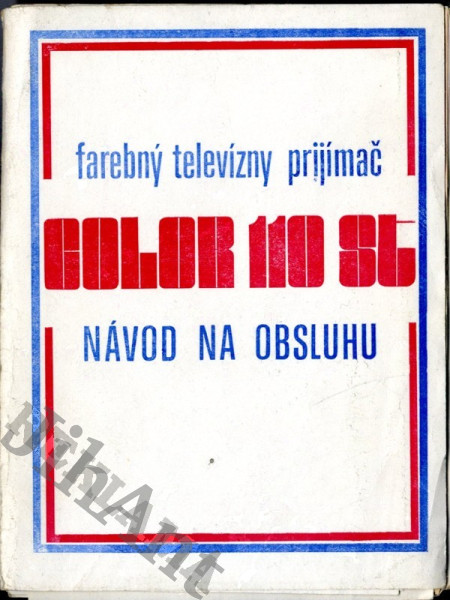 Návod - Farebný televízny přijímač COLOR 110