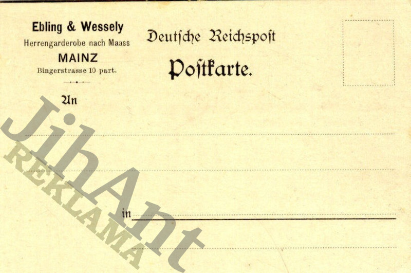 Korespondenční lístek - Ebling & Wessely Mainz