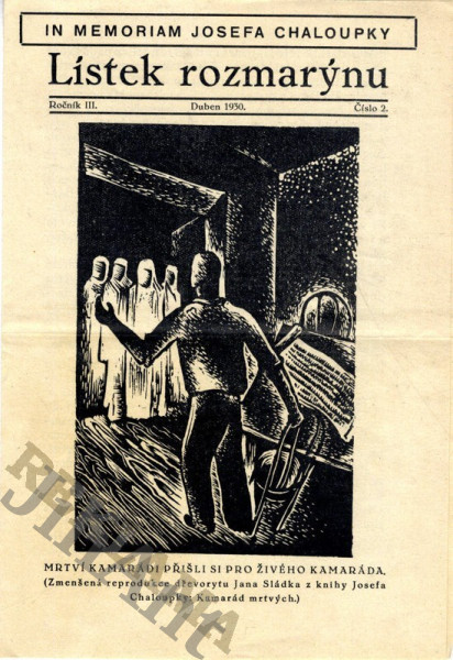 Upoutávka na knihu J. Chaloupka - Lístek rozmarýnu
