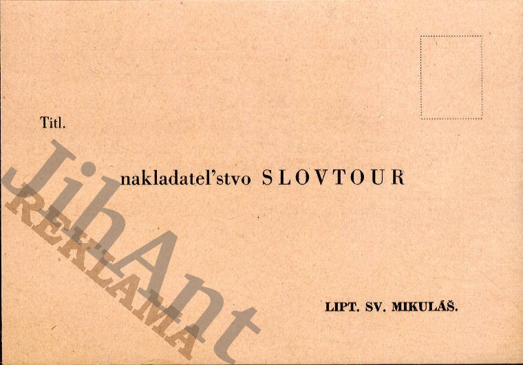 Korespondenční lístek - Nakl. SLOVTOUR