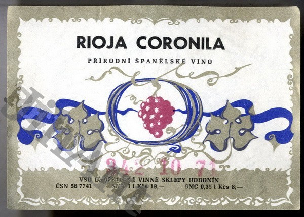 Etiketa - Rioja Coronila
